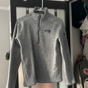 Grey Patagonia quarter zip